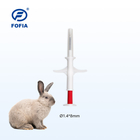 134,2 kilohertz de RFID d'identification de la puce 6 d'Adhésif-autocollants de poids relevé par 5-10cm animal de la chaîne 6.86g