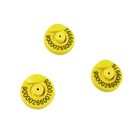 Étiquette d'oreille RFID jaune pour ET907 Diamètre 30,5 mm ± 0,5 mm ISO11784/5 FDX-B