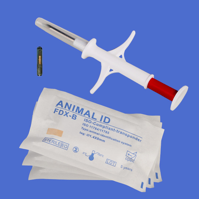 Puce animale d'identification injectée par étiquette en verre d'OIN Rfid de LF pour le cheminement animal d'animal familier