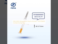 Puce de température RFID FDX-B pour animaux   ISO11784/85 Étiquette de seringue certifiée