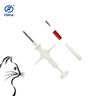 Identification RFID des animaux de traçage microchip Injection d'animaux de compagnie ICAR certifié avec 4 autocollants de code-barres