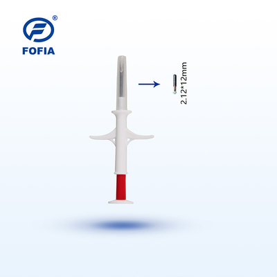Étiquette animale de puce de la puce FDX-B d'identification de bétail avec la poche stérilisée