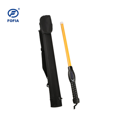 Lecteur animal Cattle Ear Tag RFID 125KHZ de bâton de longue antenne jaune