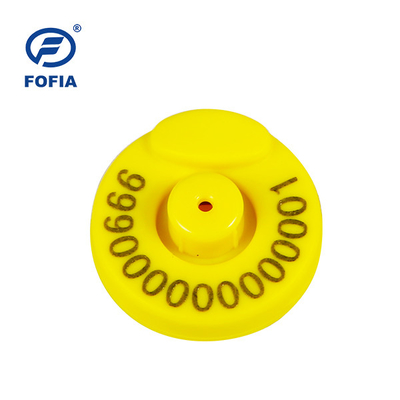 Identification 134.2khz de bétail de marque d'oreille d'identification de porcs d'Iso11784/5 FDX-B pour la vache