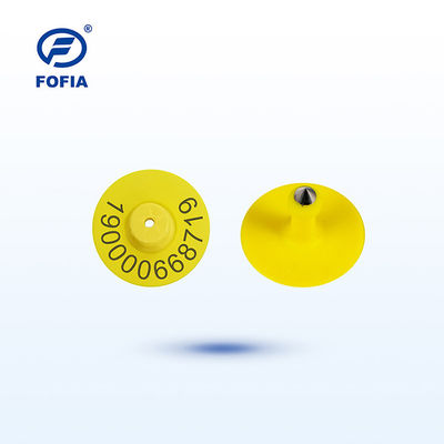 Étiquette d'oreille électronique de 134,2 kHz durable pour le bétail avec ISO11784/5 FDX-B standard et matériau TPU imperméable