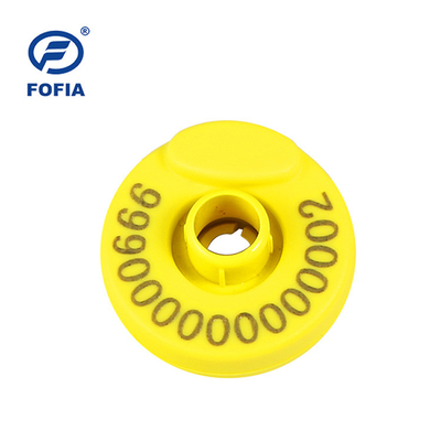 TPU Matériau RFID étiquette d'oreille pour l'identification des porcs puces européennes avec sécurité des données uniques