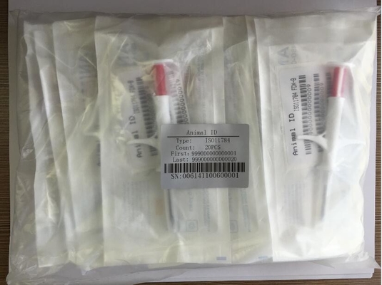 Micro-puce RFID jetable pour identification animale standard ISO11784/5 FDX-B, sécurité des données uniques