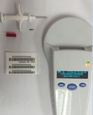 Micro-puce RFID jetable pour identification animale standard ISO11784/5 FDX-B, sécurité des données uniques