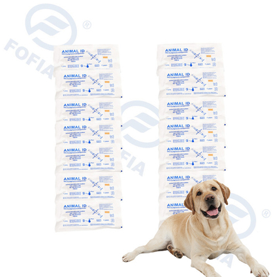 Numéro de la puce pour animaux Microchip Implantateur stérilisé universel avec 15 chiffres Numéro de la puce de localisation de l'animal de compagnie la puce RFID pour animaux de compagnie