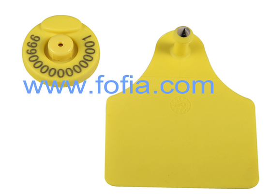 Identification électronique d'étiquette d'oreille de micropuce animale de Rfid avec le bouton Em4305
