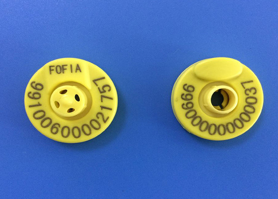 Étiquettes d'oreille électroniques RFID FDX-B certifiées ICAR FULL pour la gestion du bétail Étiquettes d'identification animale personnalisées de 134,2 KHz pour le bétail, les moutons, les chèvres et les porcs