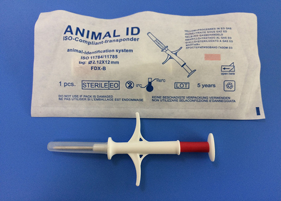 puce implantable de traqueur de l'animal familier 134.2Khz avec la seringue