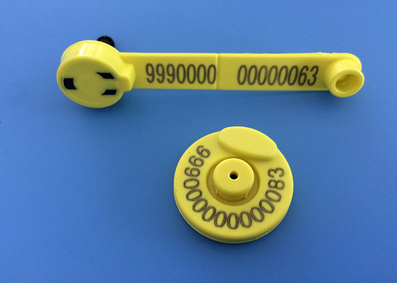 134.2khz Étiquettes d'oreille de mouton pour le suivi de l'identification électronique du matériau TPU