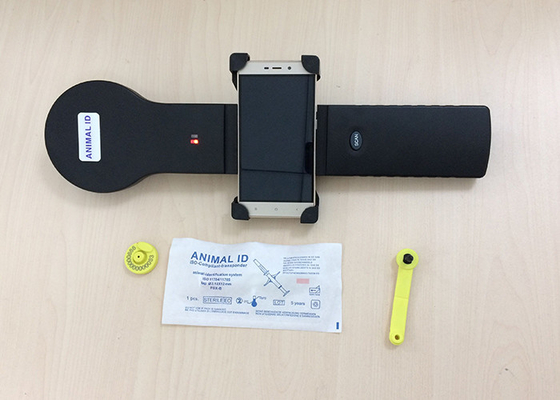 Téléphone portable sans fil de soutien de lecteur de marque d'oreille d'identification d'animaux pour la gestion de bétail