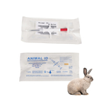 seringues animales de puce d'identification de 134.2Khz RFID avec des étiquettes de 1.4*8mm Bioglass pour les transpondeurs injectables d'animal de compagnie
