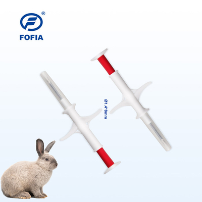 Transpondeur injectable de puce d'identification d'animal familier des transpondeurs 134.2khz avec la puce de transpondeur d'OIN de seringue d'implant