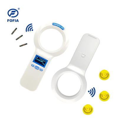 Scanner de puces pour animaux à bouton OLED 128 * 64 avec 3 boutons universel pour animaux de compagnie