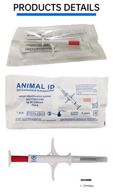 Fofia 2026 Vente à chaud RFID 134,2 kHz Identification animale Microchips intégrés Type étiquette d'oreille ZS009 imperméable à l'eau pour l'injection de bétail