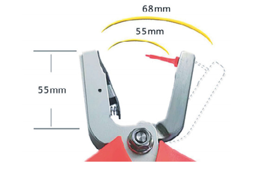 Pilettes automatiques pour étiquettes auditives électroniques et visuelles pour bovins et ovins