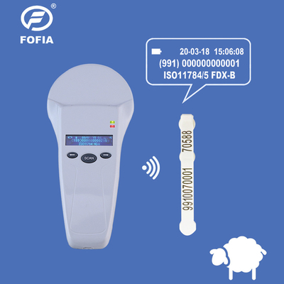 PT580 Scanner de puce pour animaux portatif pour lire les balises ISO11784 FDX-B ID64 et HDX