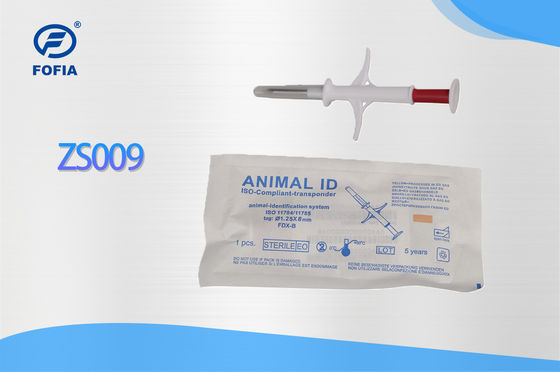 Fofia 2026 Vente à chaud RFID 134,2 kHz Identification animale Microchips intégrés Type étiquette d'oreille ZS009 imperméable à l'eau pour l'injection de bétail
