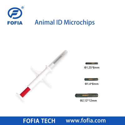 Micro-puce implantable chez le cheval 134.2khz Rfid Chip pour animaux Pet Id Micro-puces injectables pour animaux avec seringue