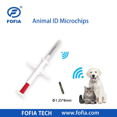 Fofia 2026 Vente à chaud RFID 134,2 kHz Identification animale Microchips intégrés Type étiquette d'oreille ZS009 imperméable à l'eau pour l'injection de bétail