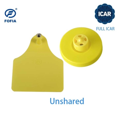 Étiquettes d'oreille bovine certifiées FDX-B par ICAR 134.2khz