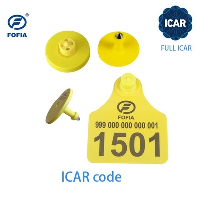 Les étiquettes auriculaires de bovins à l'épreuve de la manipulation en plastique TPU certifiées ICAR 134.2khz