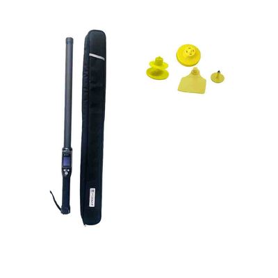 Lecteur d'étiquettes RFID professionnel à longue distance PT290 avec écran OLED stockage de données pour la lecture de puce d'identification UHF / LF