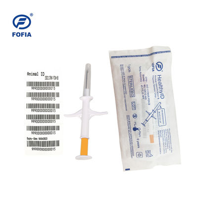 Micro-puce RFID conforme aux normes ISO 11784/11785 avec capteur intégré et matériau Bio-Verre pour l'identification animale