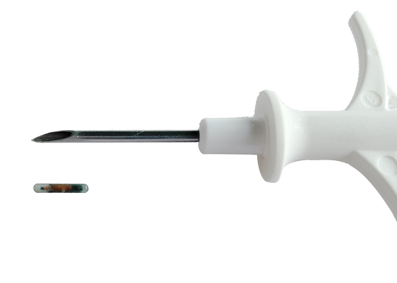 Kit d'injection de micro-puce pour animaux de compagnie adapté aux chiens, chats, chevaux et bétail 2,12*12mm/1,4*8mm
