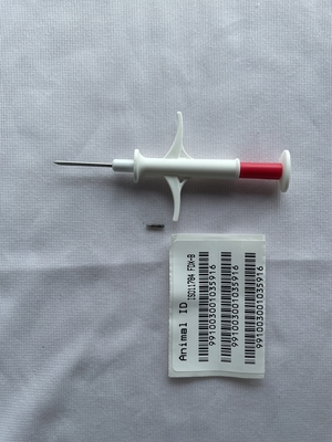 Puce d'identification jetable pour animaux, pour la santé et le bien-être animal, avec pochette d'emballage papier-plastique stérilisée