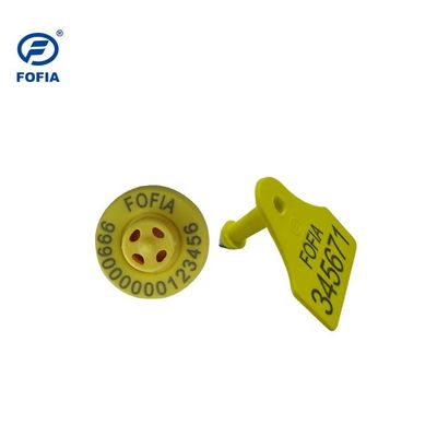 Boucles d'oreille électroniques circulaires FULL ICAR ET908 avec lecteur BLE pour l'identification des animaux et code ICAR non partagé ISO11784/5