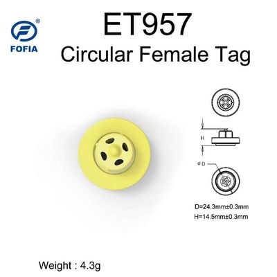 Étiquette d'oreille RFID TPU certifiée ICAR avec tension 350N pour l'identification et le suivi du bétail