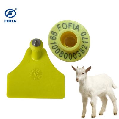 Étiquette d'oreille RFID TPU certifiée ICAR avec tension 350N pour l'identification et le suivi du bétail