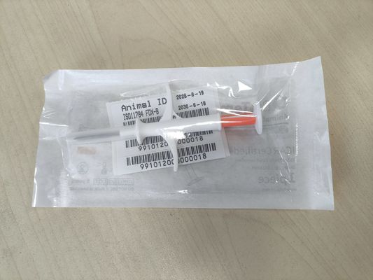 HT003 Kit de seringue à micropuce – Puce RFID ISO FDX-B avec capteur de température pour le bétail