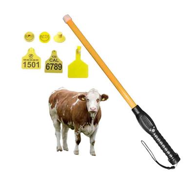 Durable PVC RFID Stick Reader with CE Certification and Customizable Options for Animal Ear Tag Identification