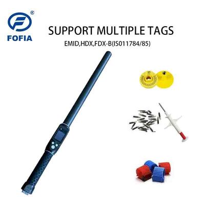 Distance de lecture 30 à 100 cm Lecteur RFID animal Scanner Bluetooth Élevage RFID Stick Reader Système d'exploitation Tout