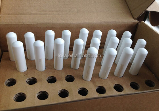 Biocéramique RFID étiquette d'oreille de bétail avec 15 bits de codage laser gravure 134.2kHz étiquette d'identification d'animal étanche