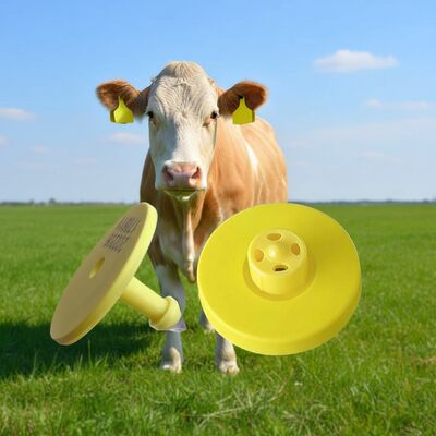 134.2kHz ISO11784/5 FDX-B Étiquette auriculaire électronique à tension de 350 N pour l'identification du bétail