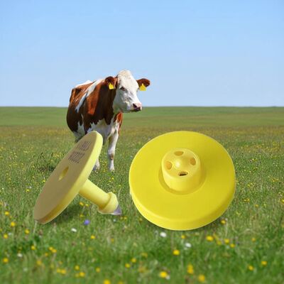 Étiquette d'oreille RFID de 134,2 kHz durable pour le bétail avec conception standard et imperméable à l'eau ISO11784/5 FDX-B