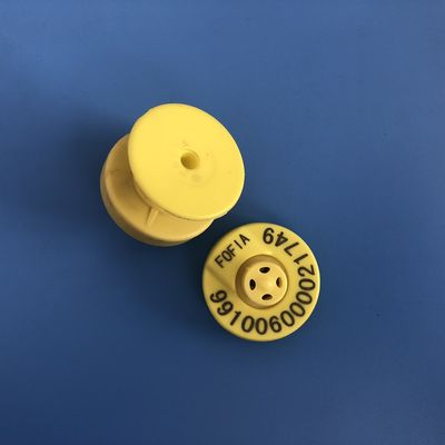 Étiquette d'oreille électronique de 134,2 kHz durable pour le bétail avec ISO11784/5 FDX-B standard et matériau TPU imperméable