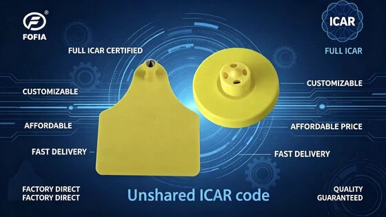 Des étiquettes auditives électroniques durables certifiées ICAR pour le suivi et l'identification du bétail
