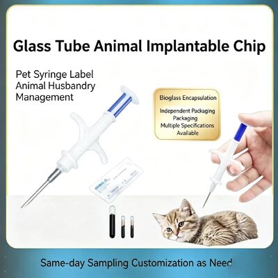 Seringuette à micro-puce miniature pour animaux de petite taille pour chiens et chats ZS007