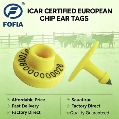 Étiquettes auriculaires électroniques professionnelles pour l'identification et le suivi du bétail offrant des solutions durables pour la gestion des moutons et des chèvres