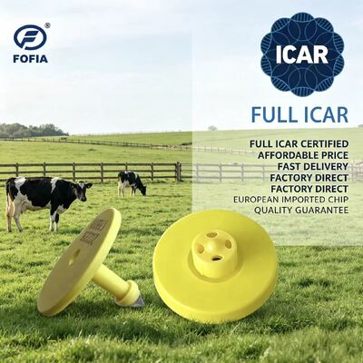 Étiquettes auriculaires électroniques certifiées ICAR de conception en TPU durable pour le suivi du bétail et les systèmes complets de gestion du bétail