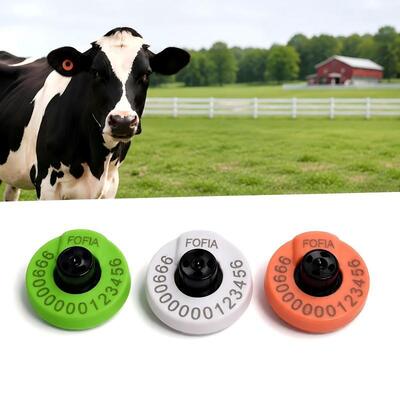 Étiquette d'audition électronique durable pour la gestion du bétail Système d'identification et de suivi du bétail pour soutenir les opérations agricoles