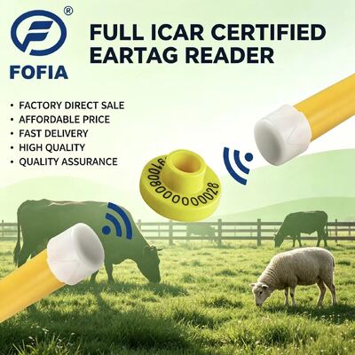 Étiquettes auriculaires électroniques RFID professionnelles en TPU pour le bétail, offrant des systèmes d'identification et de surveillance pour la ferme