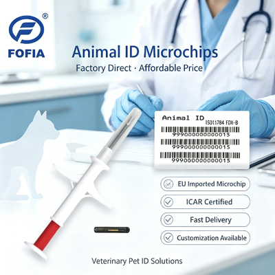 Micro-puce implantable stérilisée ICAR avec ISO11784/5 FDX-B pour l'identification des animaux